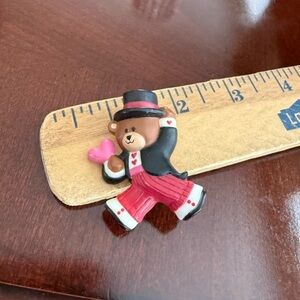 Vintage Valentine Bear Brooch